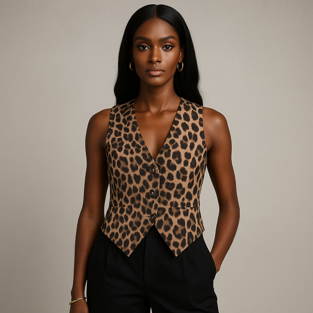 Blusa Colete Animal Print Sofy- Petta