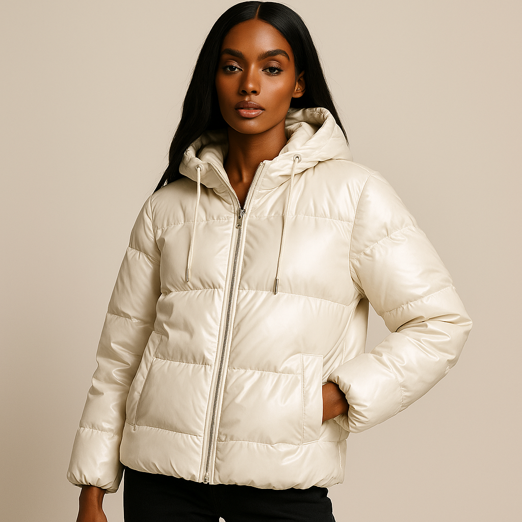 Jaqueta Puffer Celeste- Petta