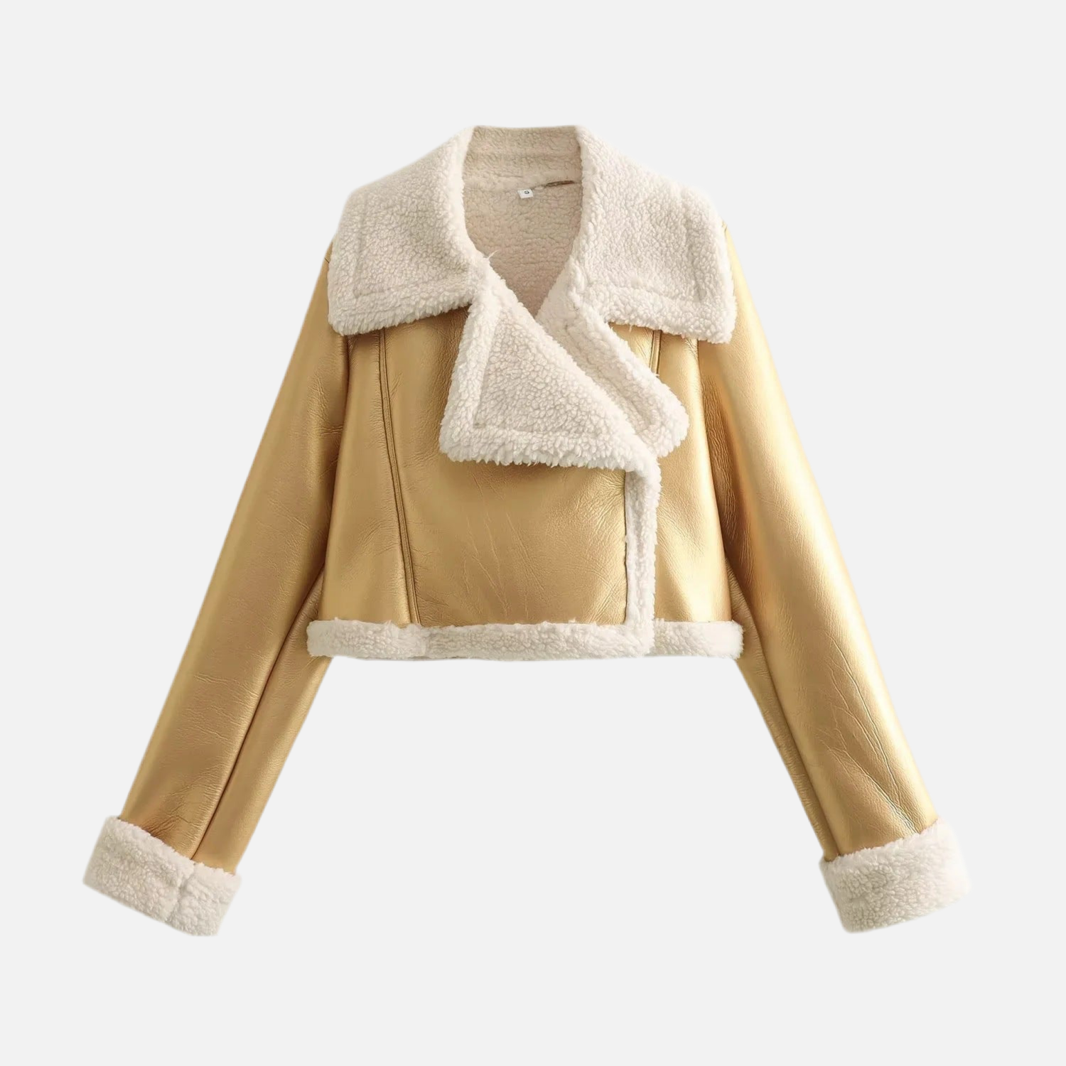 Jaqueta Cropped Pelúcia Amelia- Petta