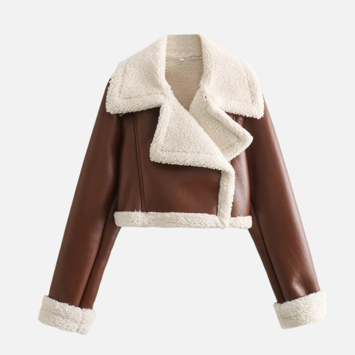 Jaqueta Cropped Pelúcia Amelia- Petta