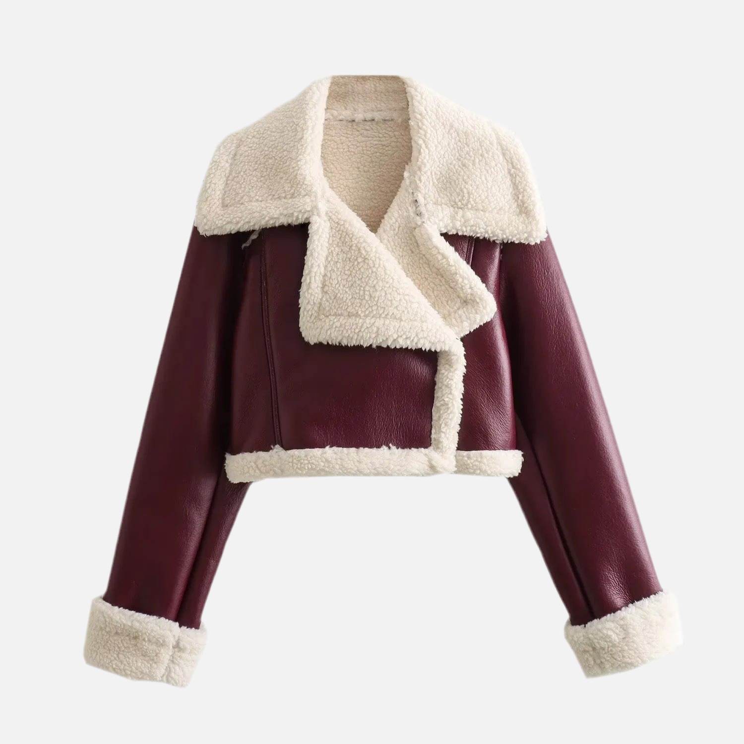 Jaqueta Cropped Pelúcia Amelia- Petta