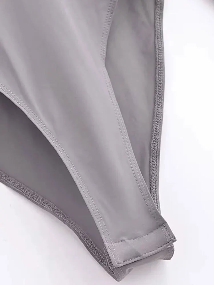 Body Manga Longa com Gola Alta Petta