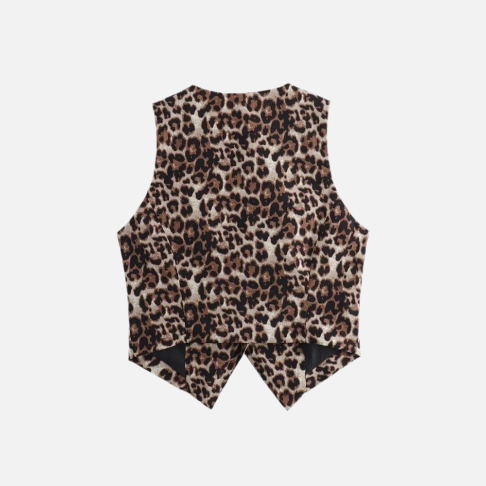 Blusa Colete Animal Print Sofy- Petta