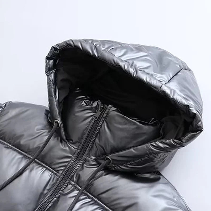Jaqueta Puffer Celeste- Petta