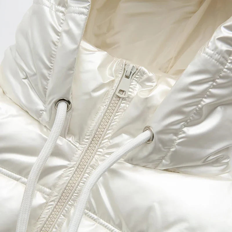 Jaqueta Puffer Celeste- Petta