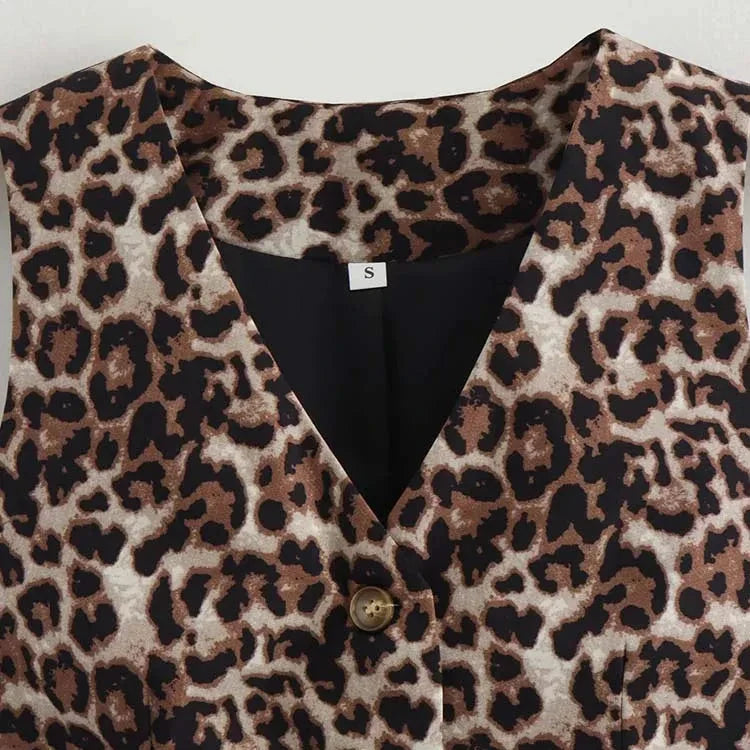 Blusa Colete Animal Print Sofy- Petta