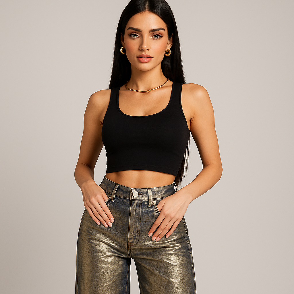 Calça Star Lights Metalizada - Petta