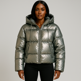 Jaqueta Puffer Celeste- Petta