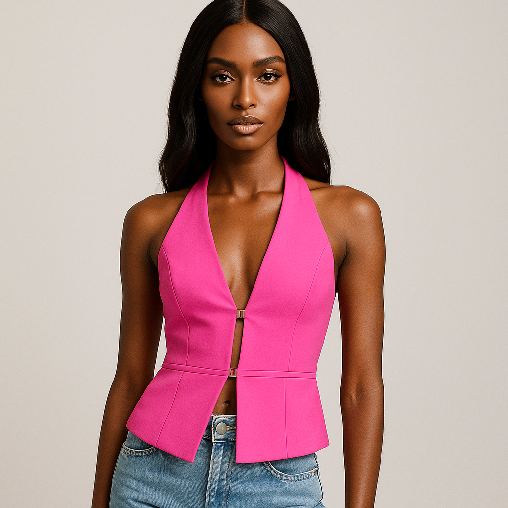 Blusa Colete Costas Nua Penélope- Petta