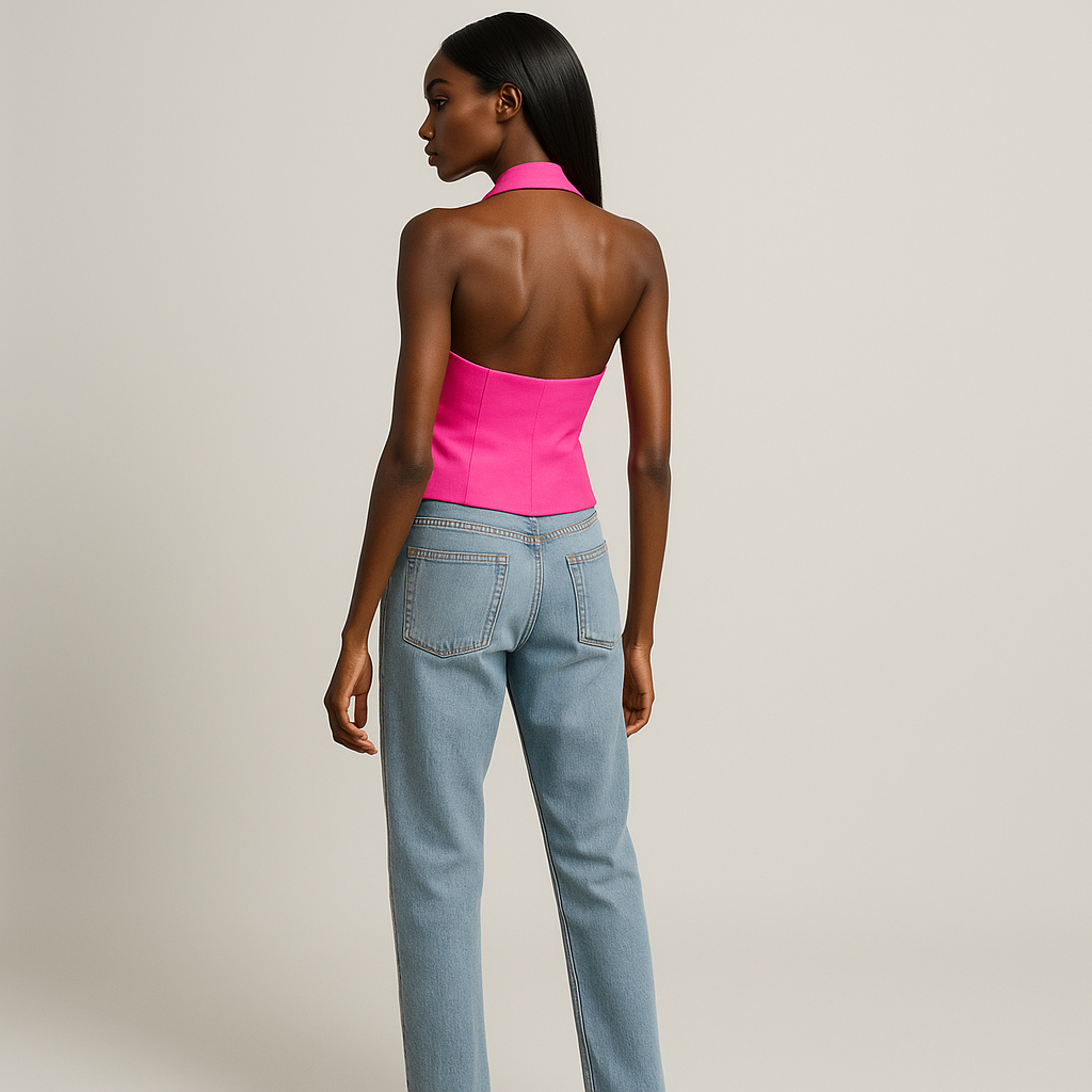 Blusa Colete Costas Nua Penélope- Petta