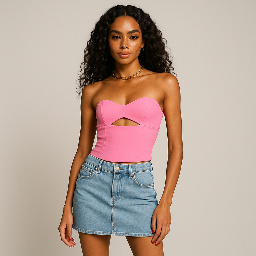 Top Rosa Celeste- Petta