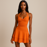 Vestido Preto Mini com Babado em Camadas - Petta