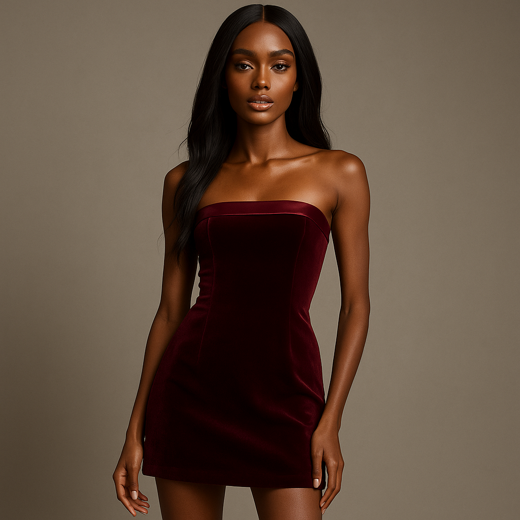 Vestido Elegante Justo para Festas Petta