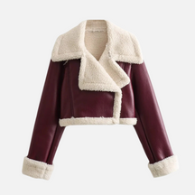 Jaqueta Cropped Pelúcia Amelia- Petta