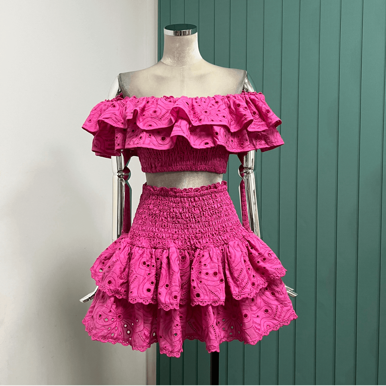 Conjunto Ombro a Ombro com Babados Petta