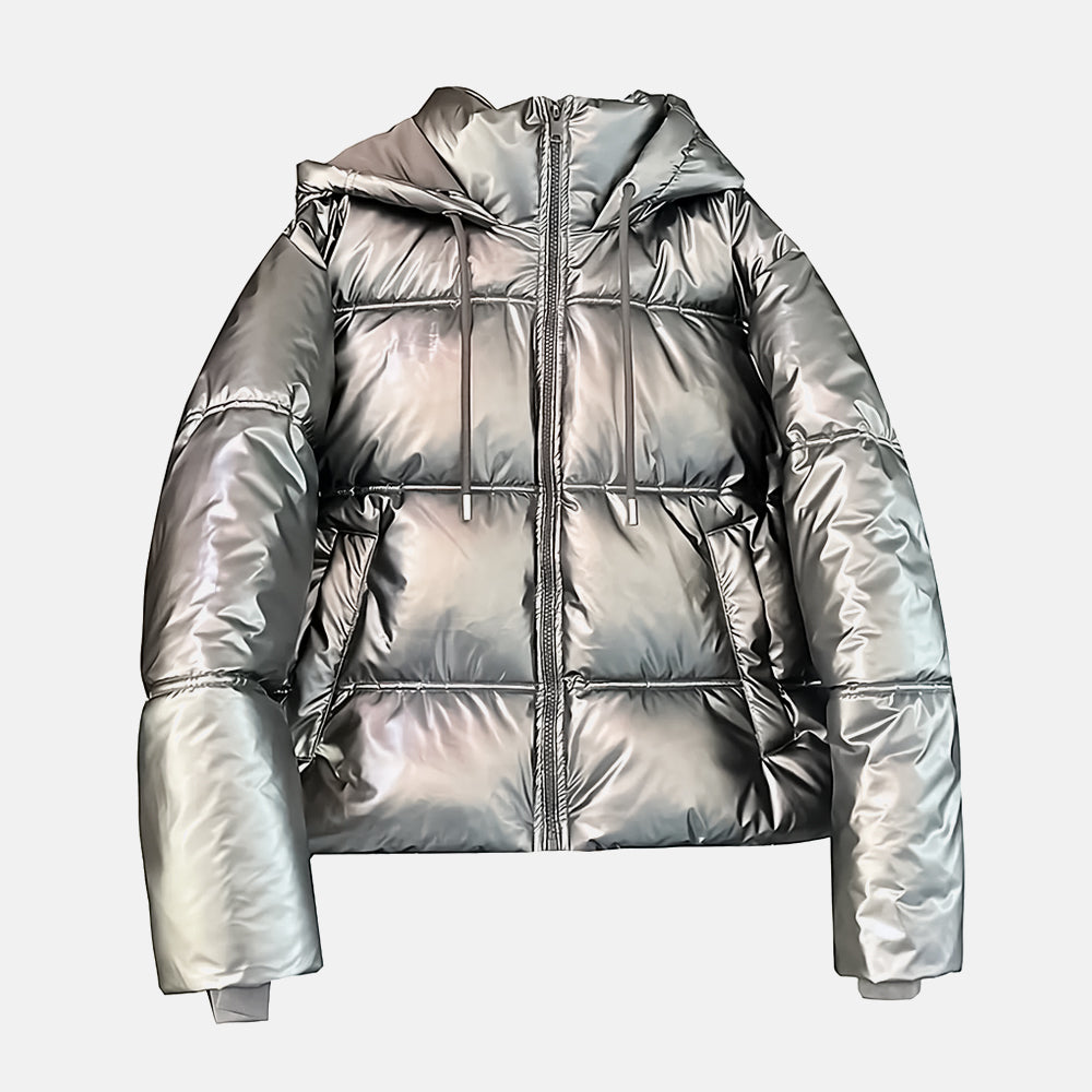 Jaqueta Puffer Celeste- Petta